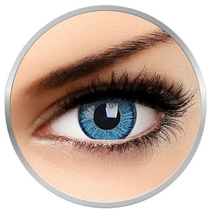 Vixon Blue Contact Lenses + satin drawstring bag + lenses case